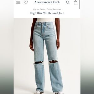 Abercrombie&Fitch High Rise 90’s Relaxed Jeans